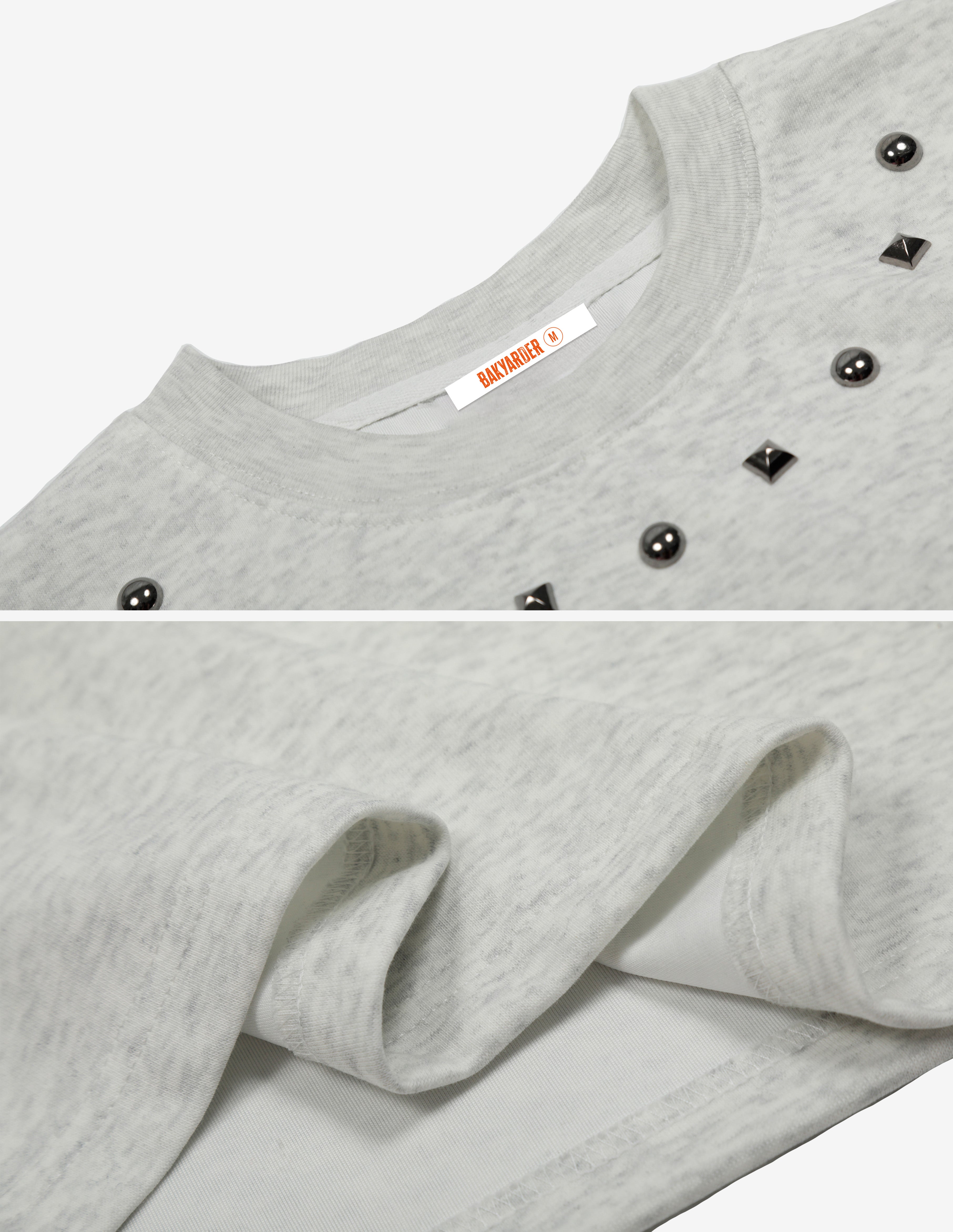 BAKYARDER Studded Deconstructed T-Shirt