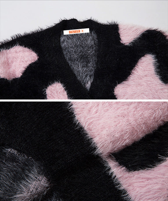 BAKYARDER Vintage Colorblock Cardigan Sweater