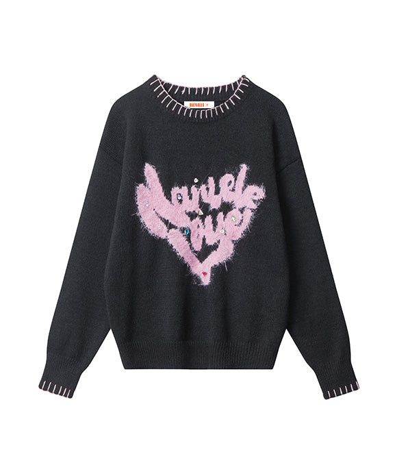 BAKYARDER Vintage Colorful Studded Sweater