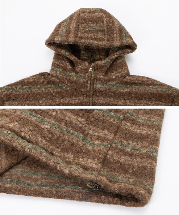 BAKYARDER Vintage Striped Sweater Hoodie