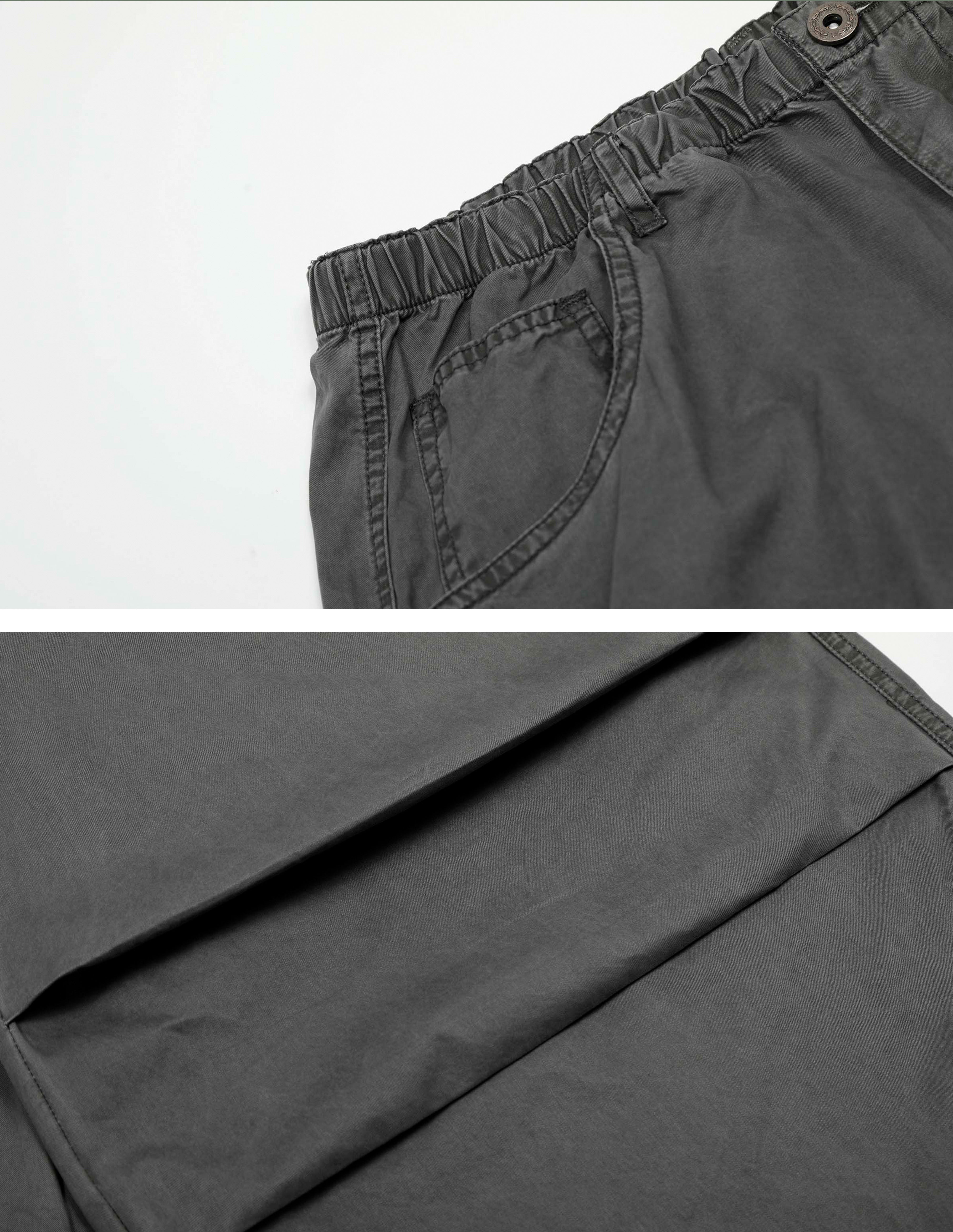 BAKYARDER Vintage Ruched Paratrooper Cargo Pants