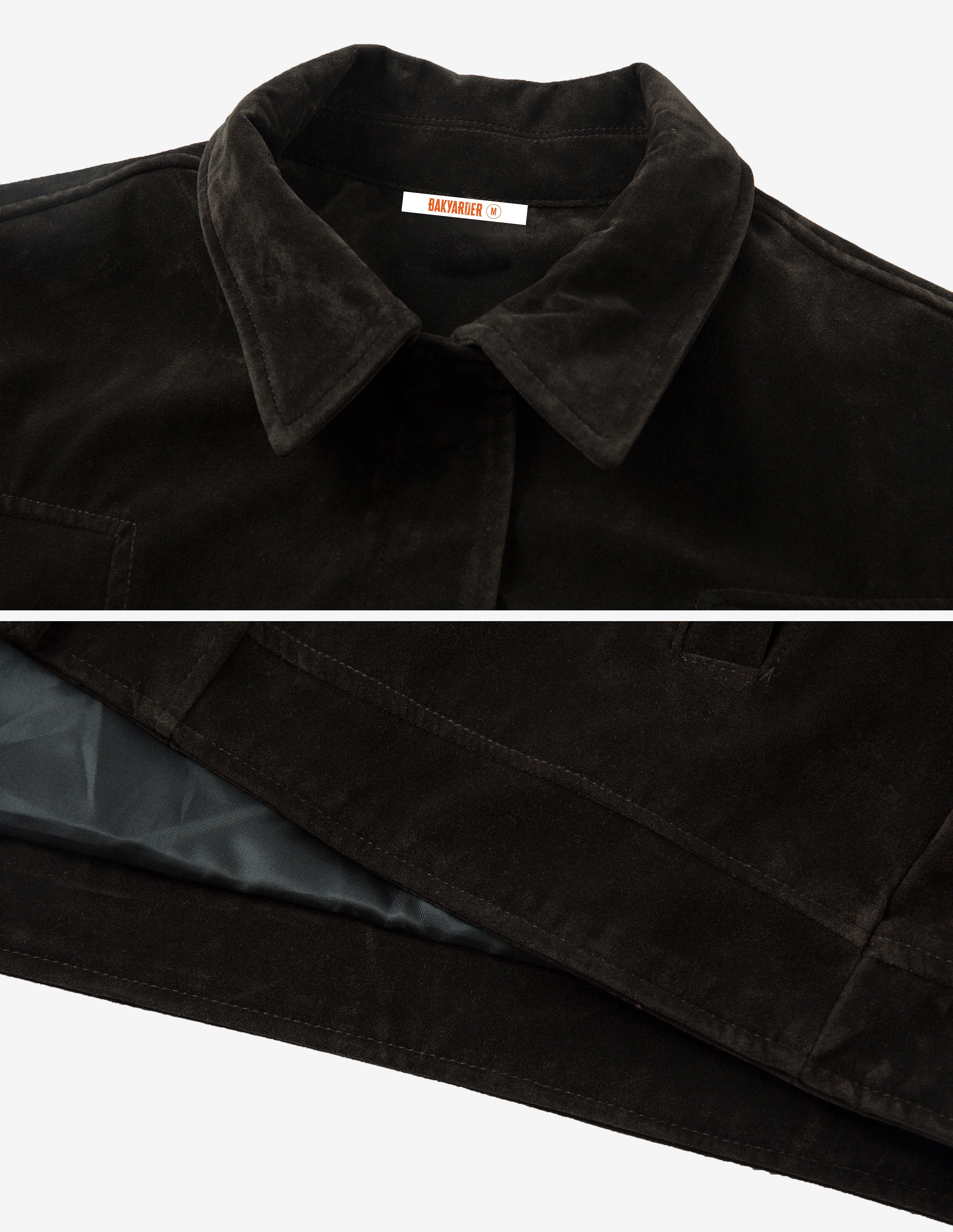 BAKYARDER Vintage Suede Toggle Jacket