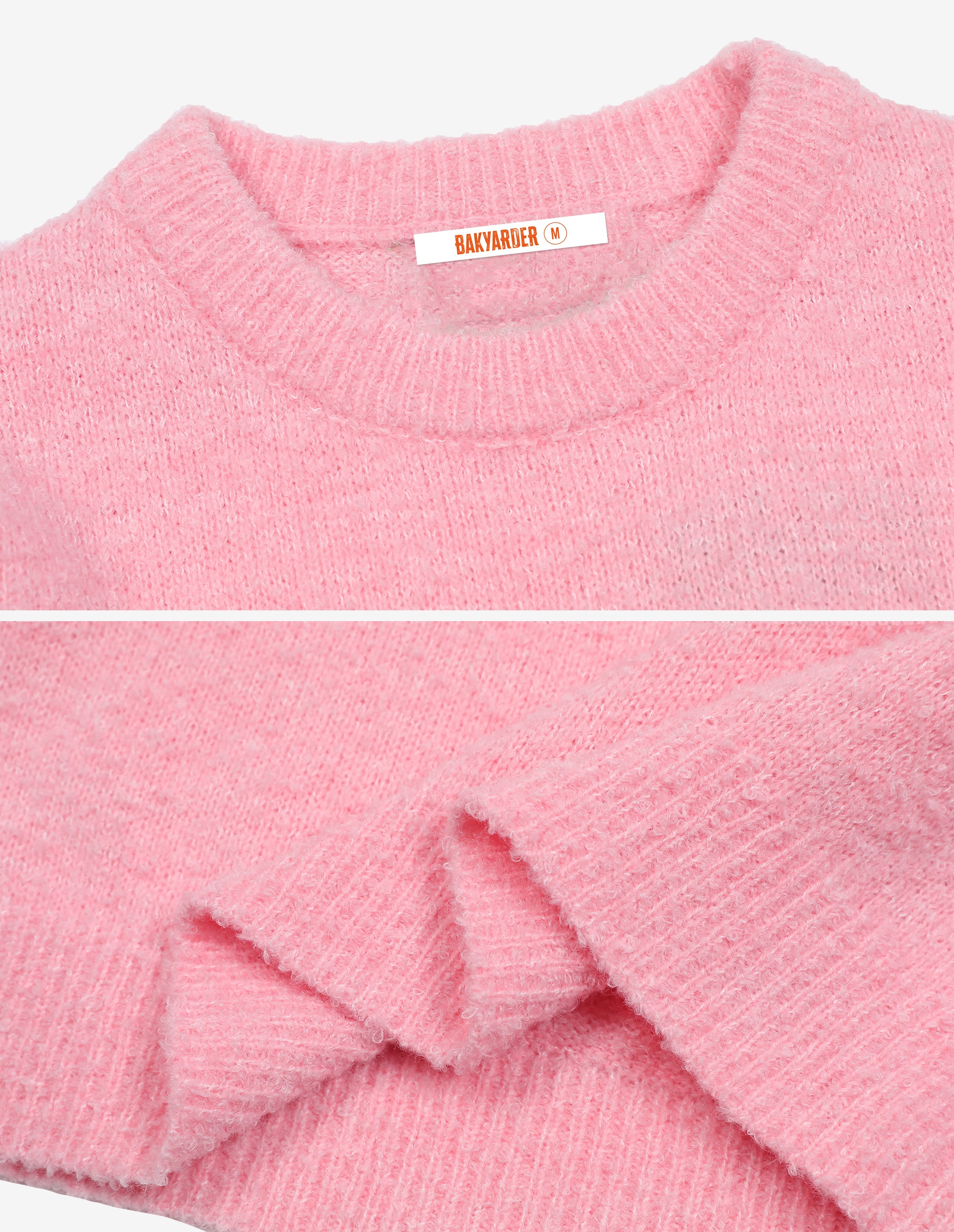 BAKYARDER Bow Jacquard Sweater