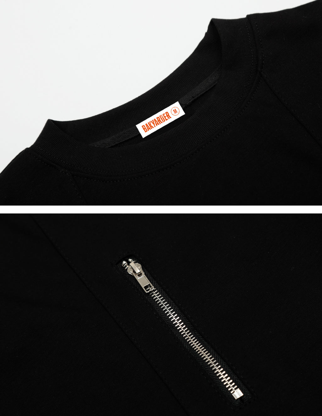 BAKYARDER Deconstructed Zipper T-Shirt