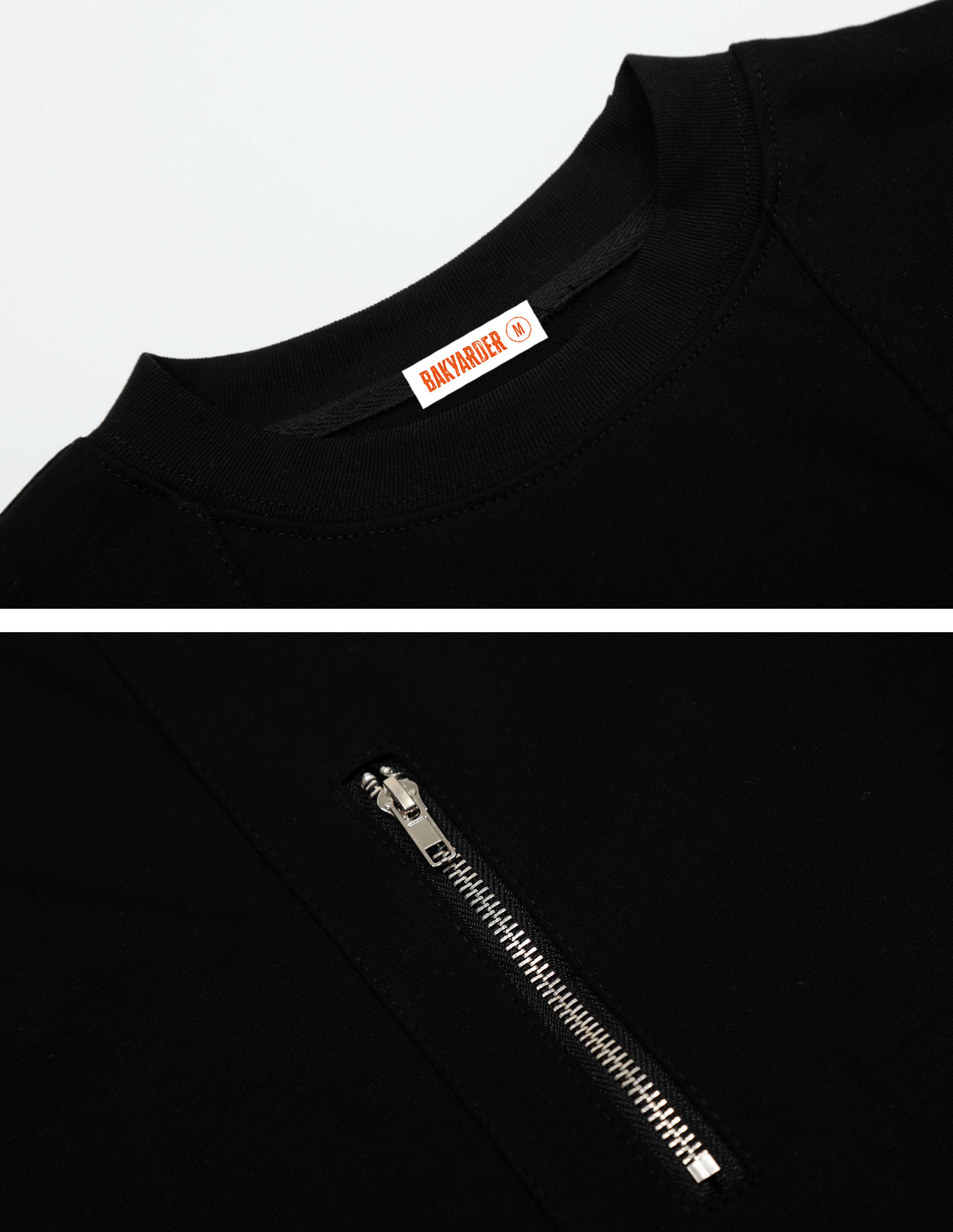BAKYARDER Deconstructed Zipper T-Shirt