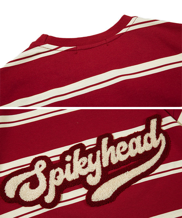 BAKYARDER Letter Striped Short-Sleeve T-Shirt