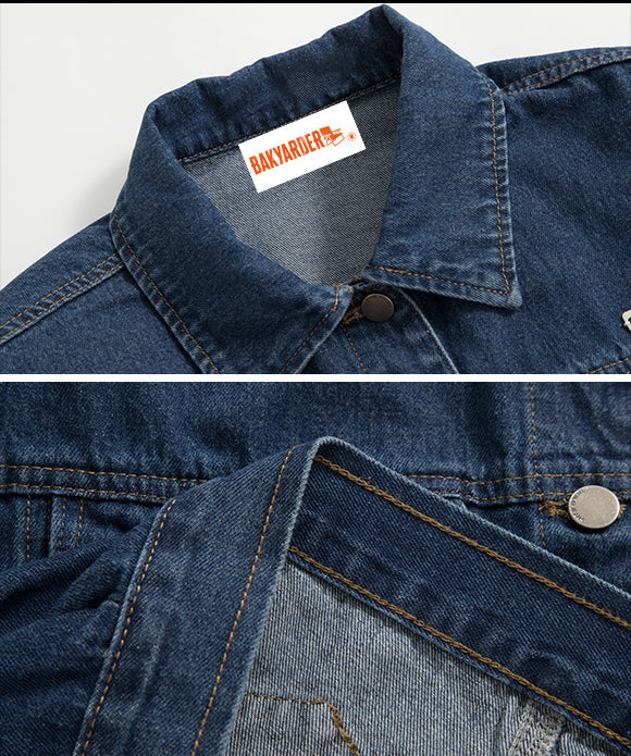 BAKYARDER Women's short denim jacket