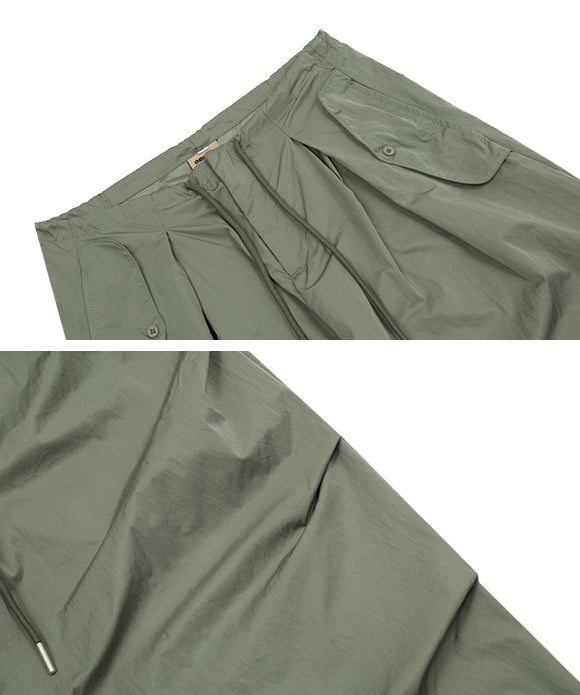 BAKYARDER Vintage Pleated Paratrooper Cargo Pants
