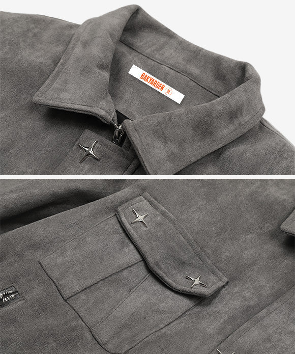 BAKYARDER Vintage Multi-pocket Star Jacket