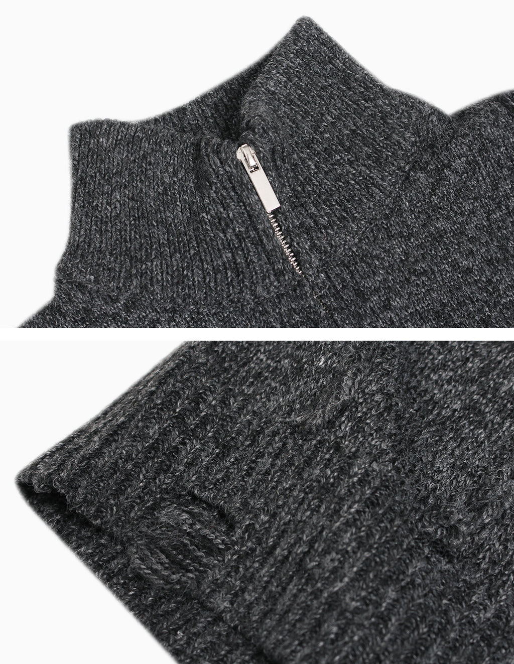 BAKYARDER Vintage Zip-Up Cardigan Sweater