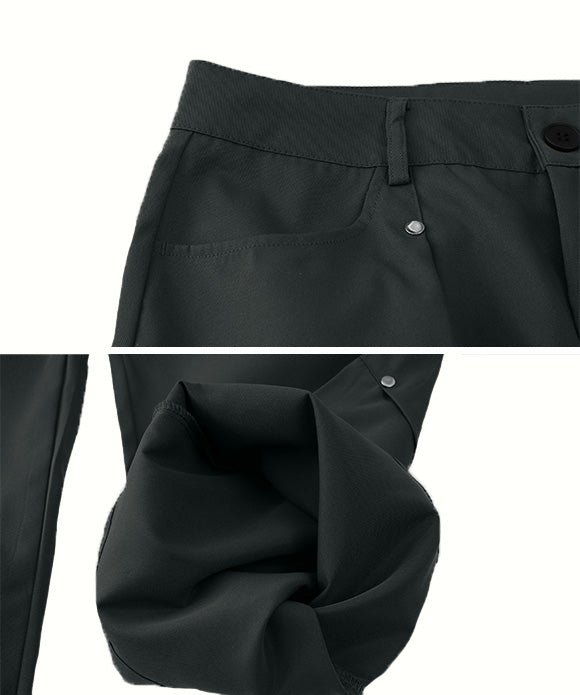 BAKYARDER Wide-Leg Straight-Cut Utility Pants