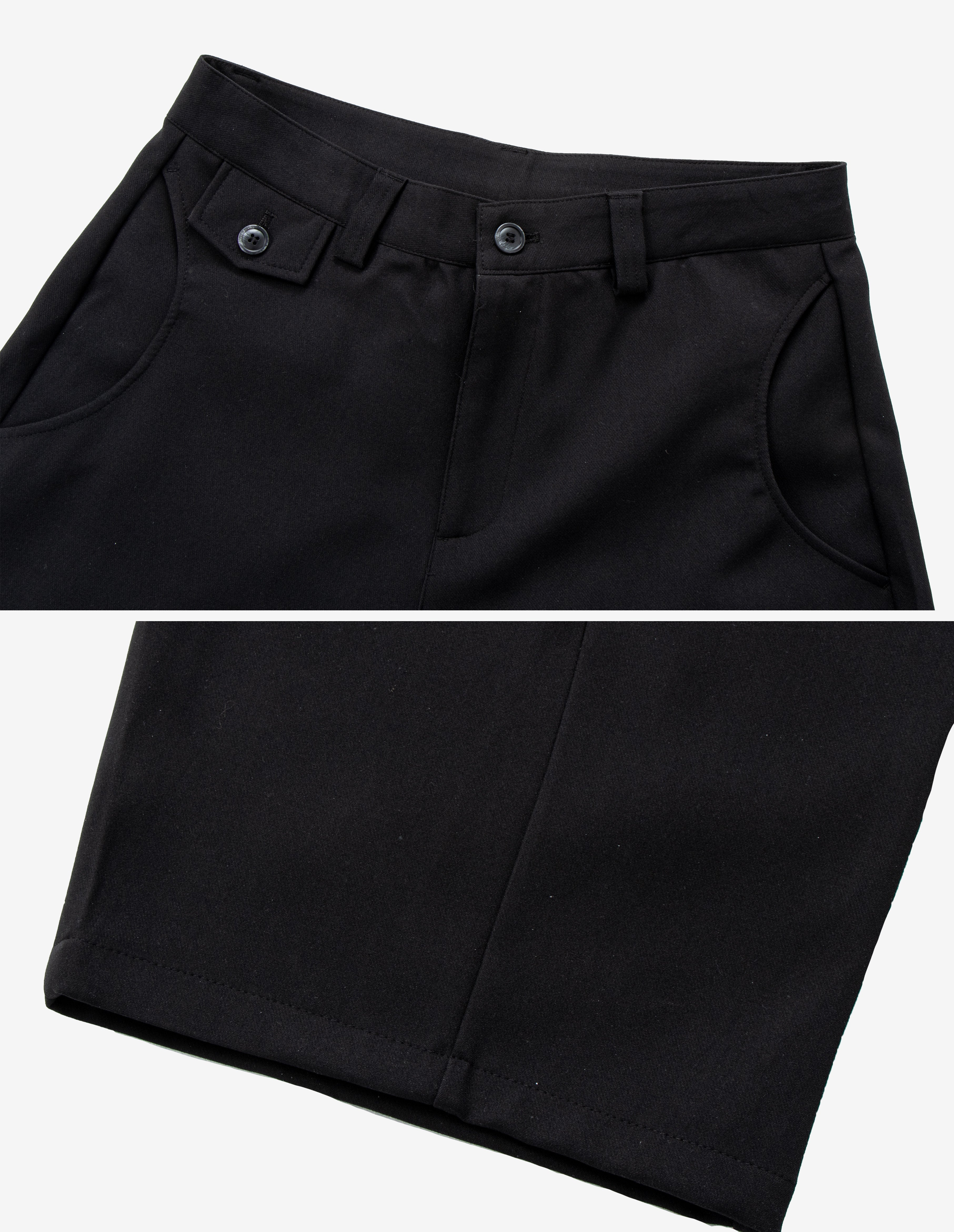 BAKYARDER casual wide-leg barrel suit trousers pants