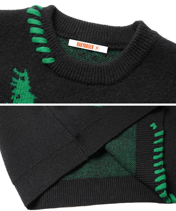 BAKYARDER Vintage Embroidered Sweater