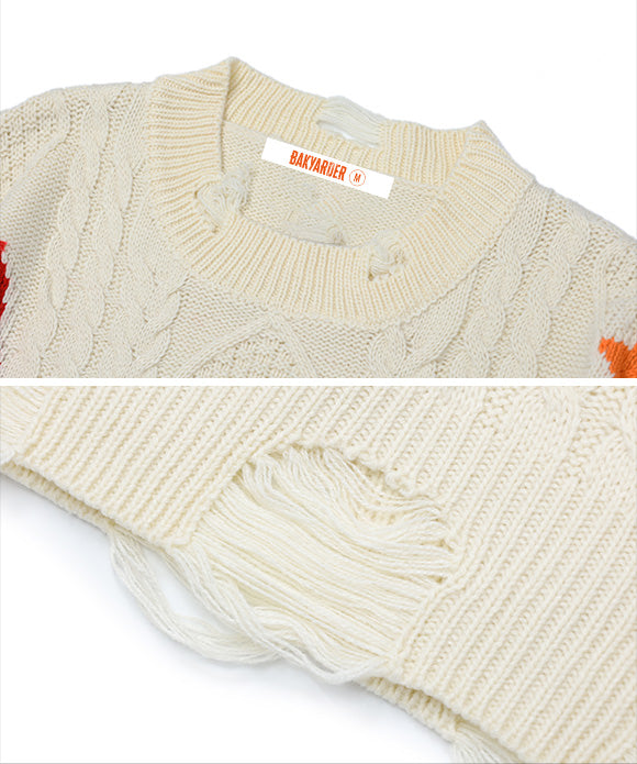 BAKYARDER Vintage Lazy Tie-Dye Sweater