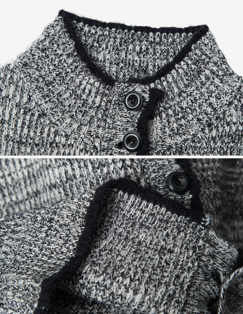 BAKYARDER Mixed Color Knit Cardigan Sweater