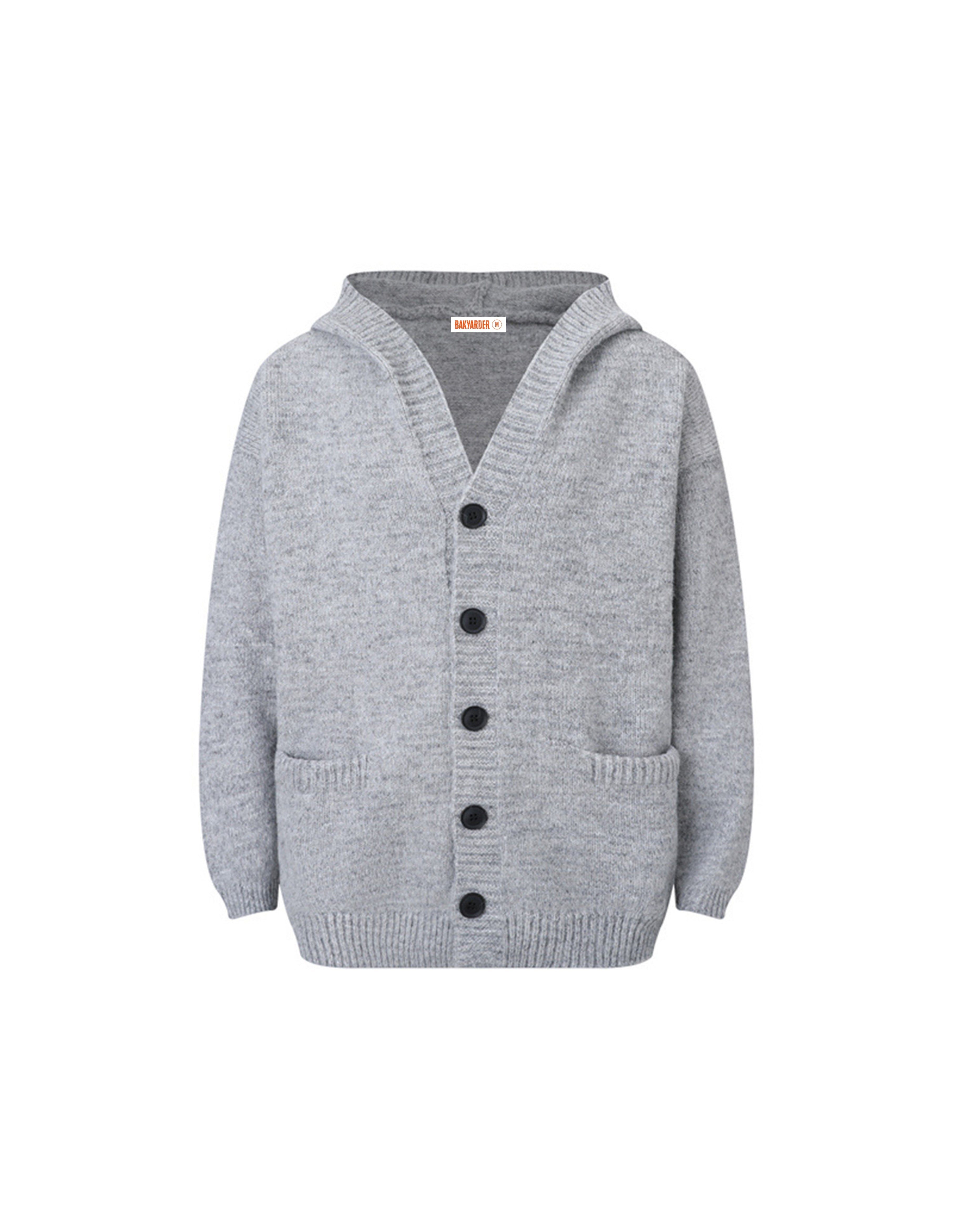 BAKYARDER Casual Solid Color Cardigan Sweater