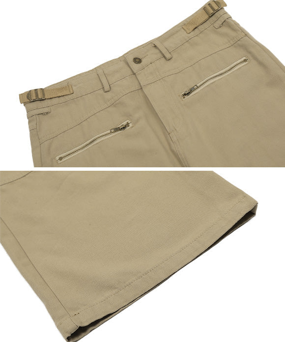 BAKYARDER Zipper Straight-leg Pants