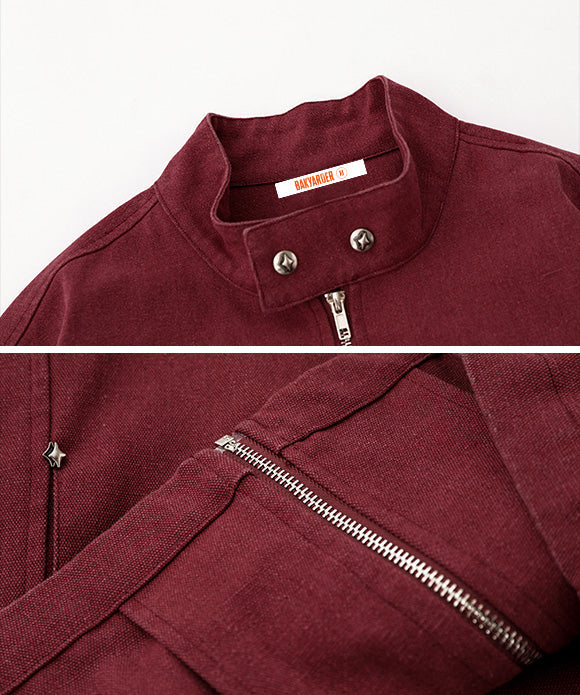 BAKYARDER Vintage Minimalist Denim Jacket