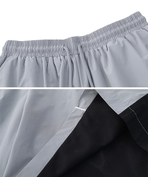 BAKYARDER Color Block Athletic Shorts