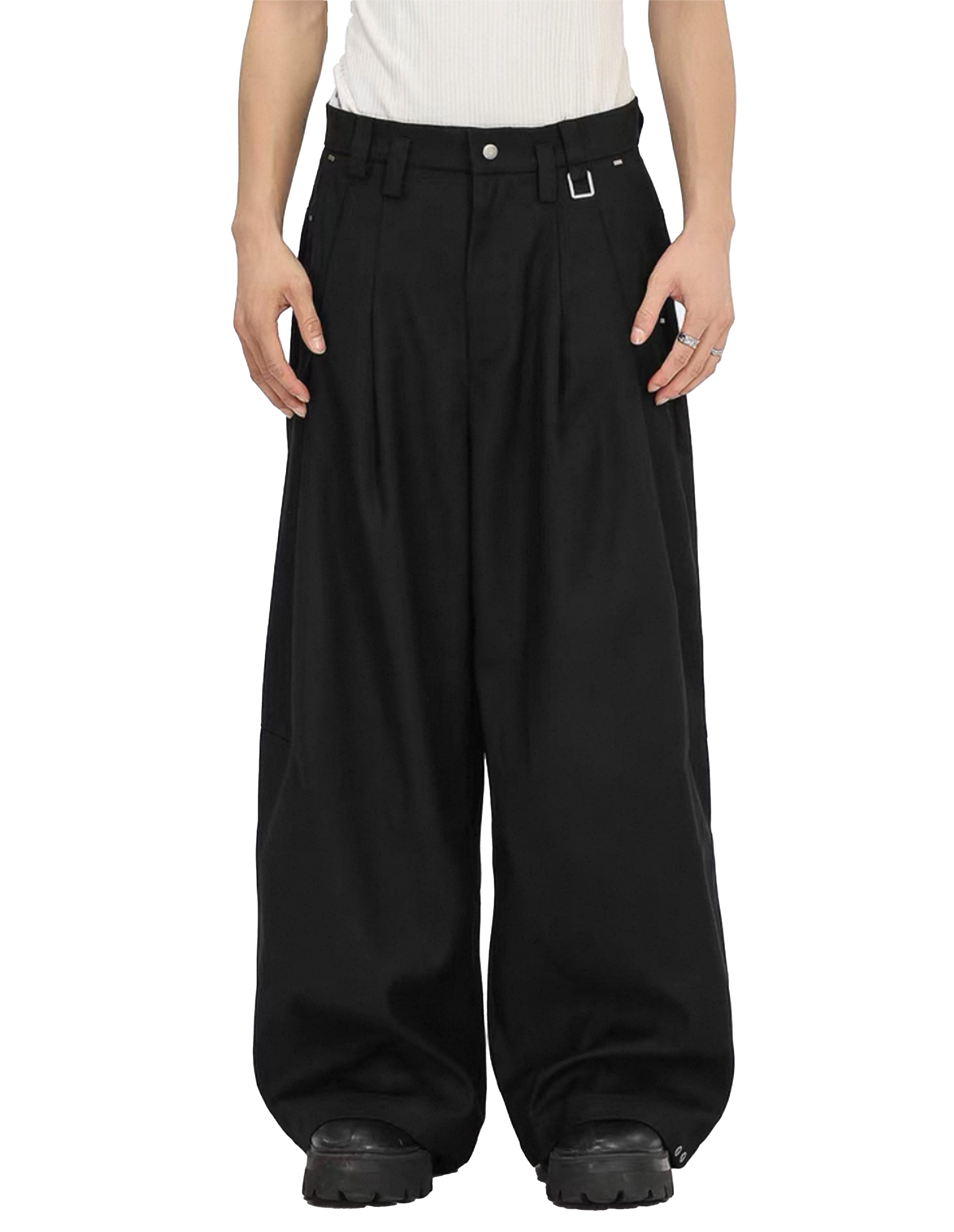 BAKYARDER A-Line Pleated Drapey Trousers