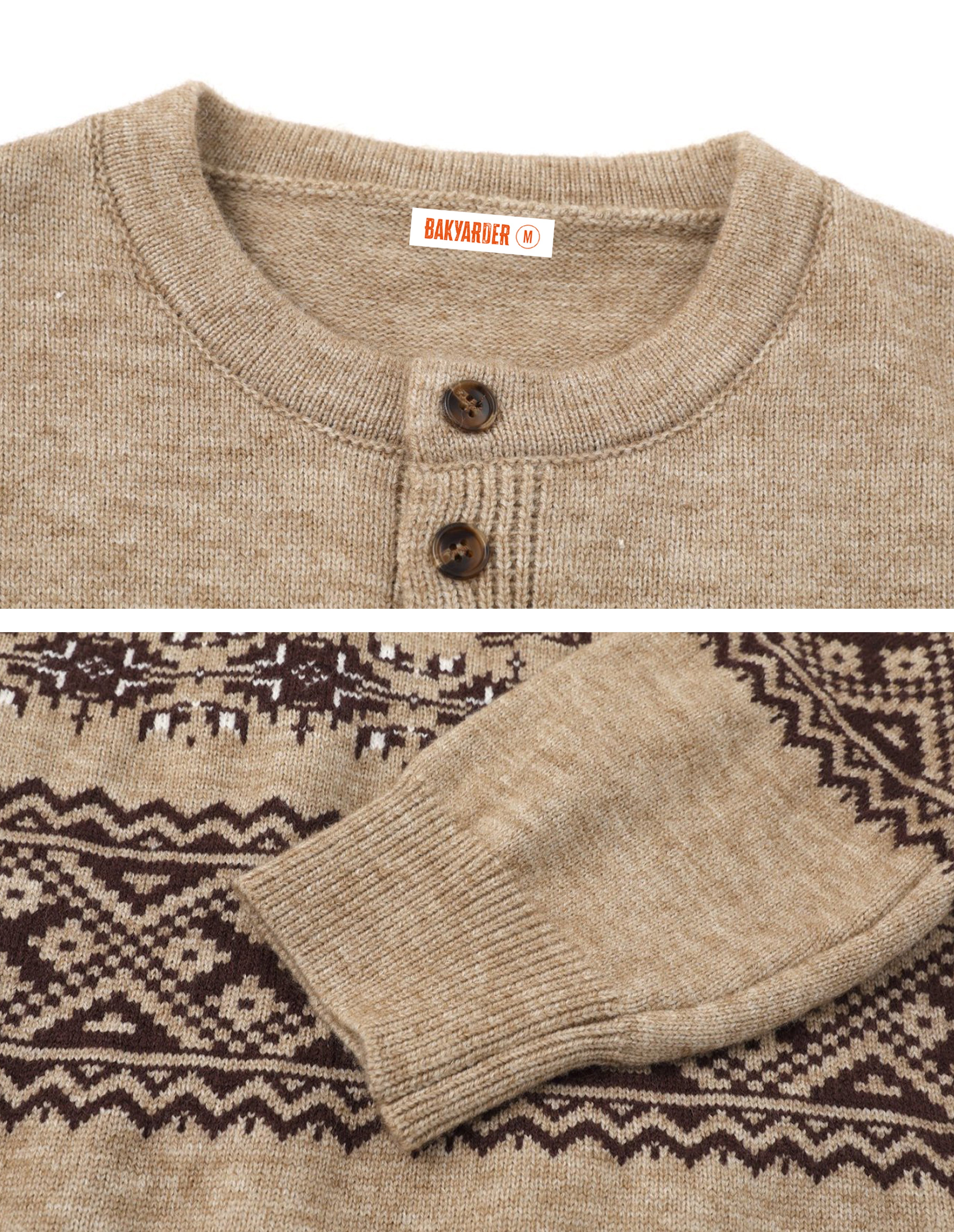 BAKYARDER Christmas Penguin Jacquard Sweater