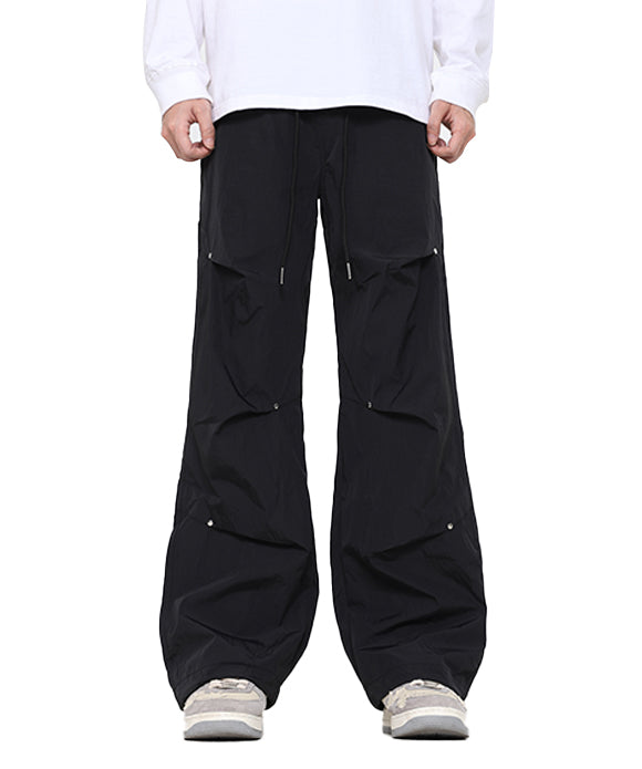 BAKYARDER Vintage Pleated Studded Cargo Pants