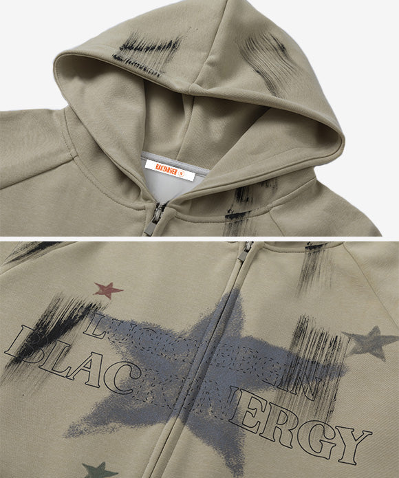 BAKYARDER Vintage Star Print Jacket