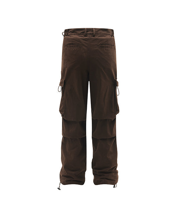 BAKYARDER Wrinkled Utility Pants with Large Pockets