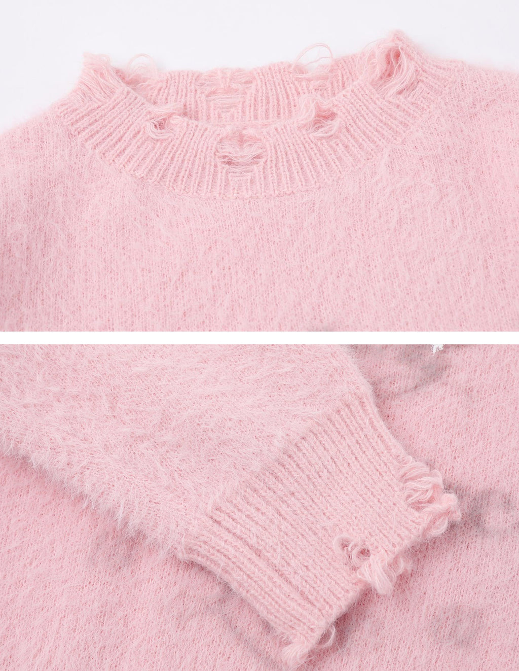 BAKYARDER 3D Bow Crewneck Pullover Sweater