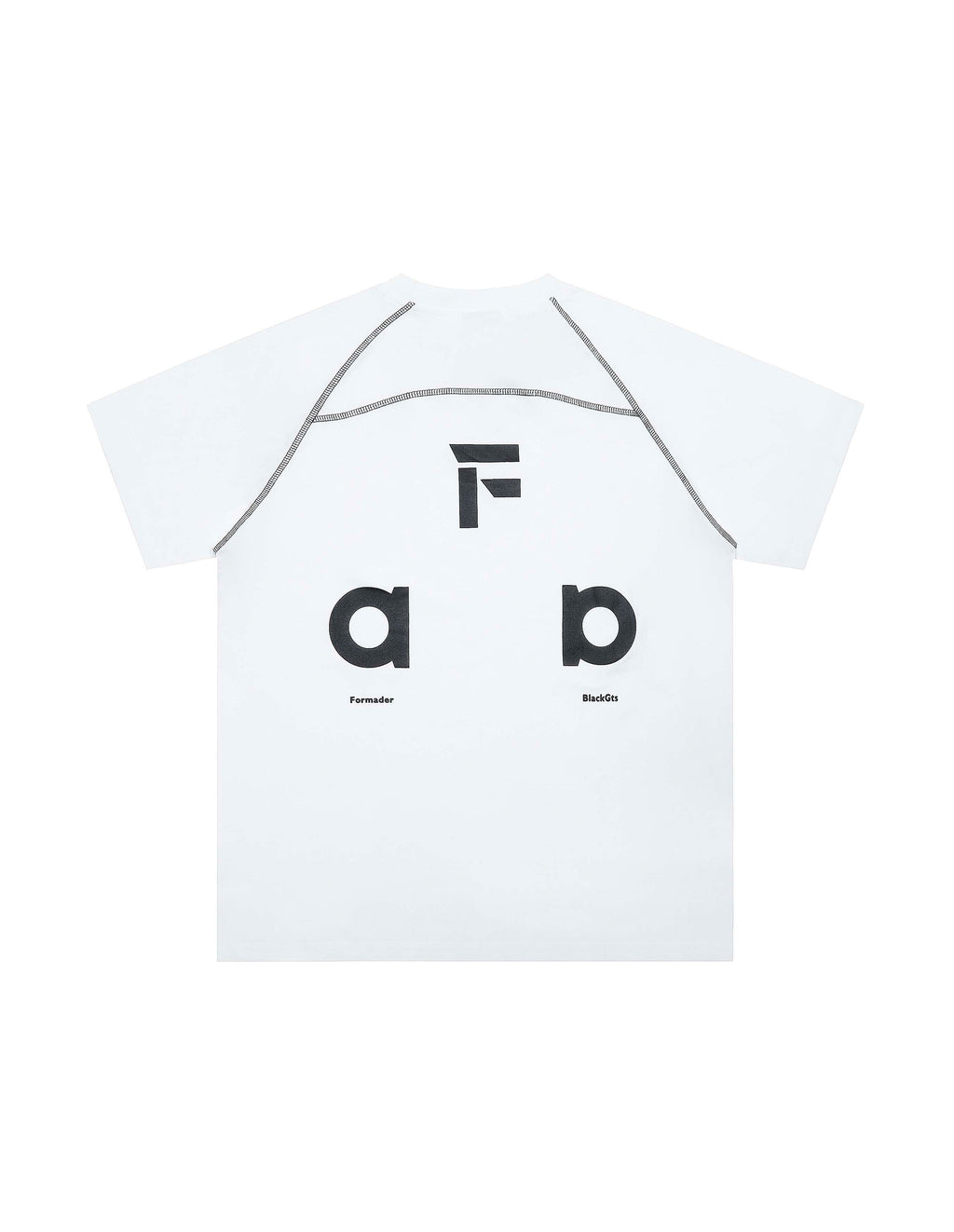 BAKYARDER Streetwear Color-Block Letter Print T-Shirt