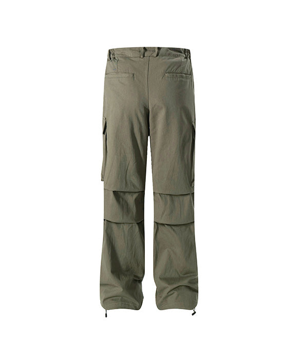 BAKYARDER Wrinkled Utility Pants with Large Pockets