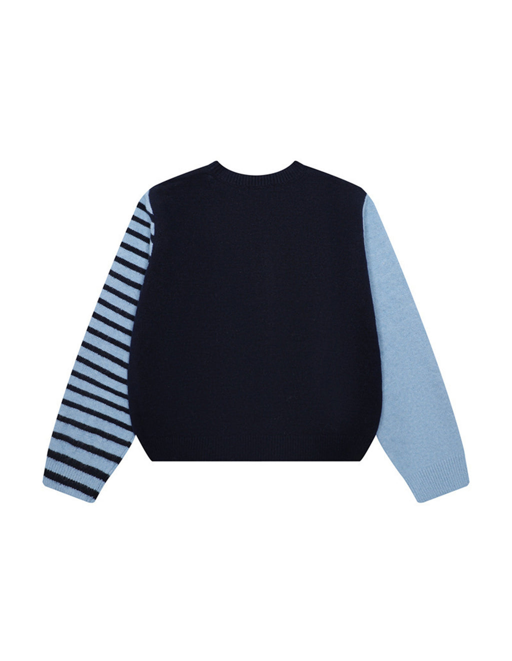 BAKYARDER 3D Grape Embroidered Crewneck Cardigan Sweater