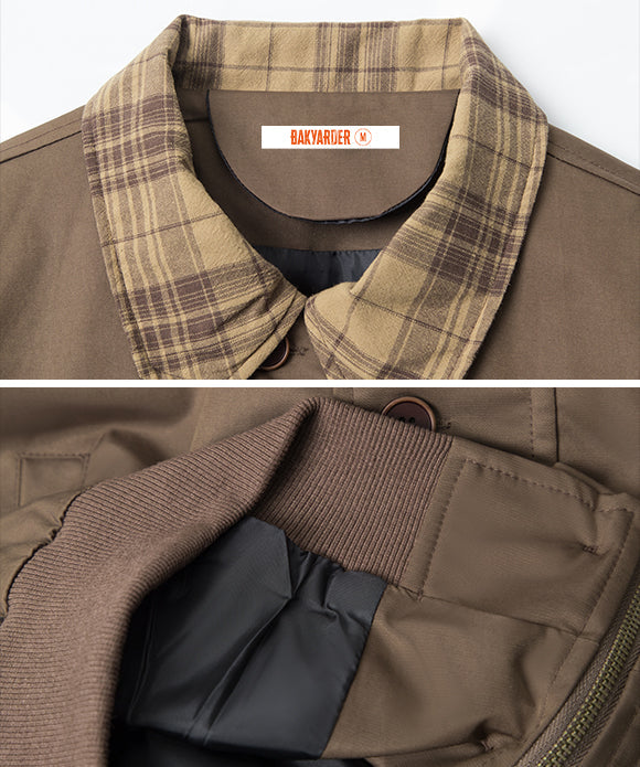 BAKYARDER Vintage Turn-Down Collar Jacket