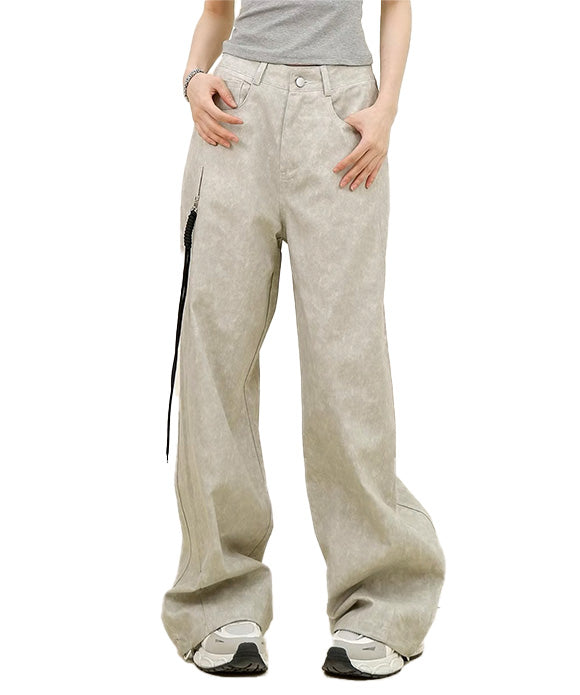 BAKYARDER Vintage Tie-Dye Casual Pants