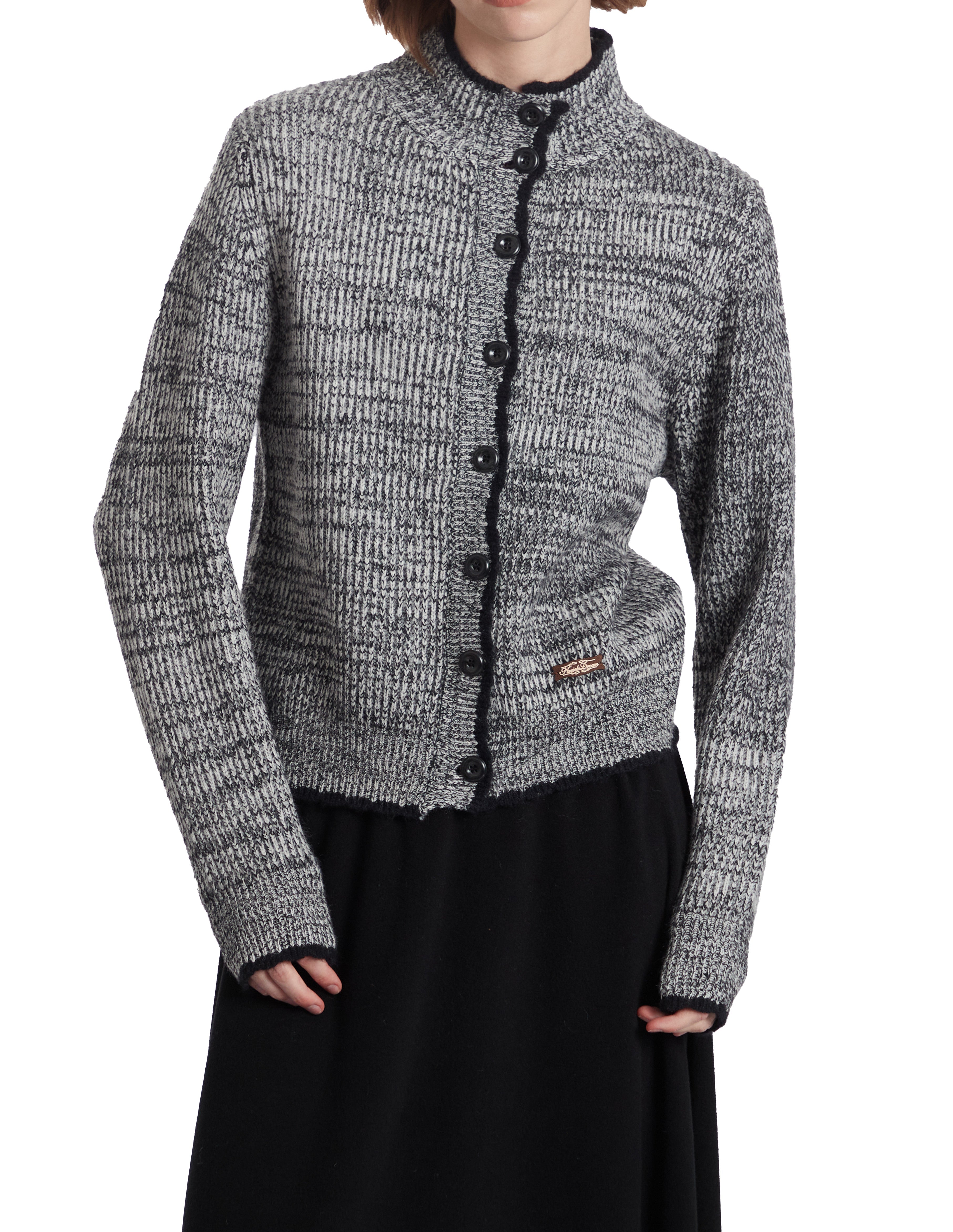 BAKYARDER Mixed Color Knit Cardigan Sweater