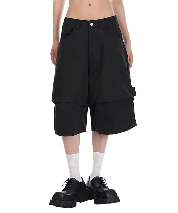 BAKYARDER Vintage Pleated Cropped Pants