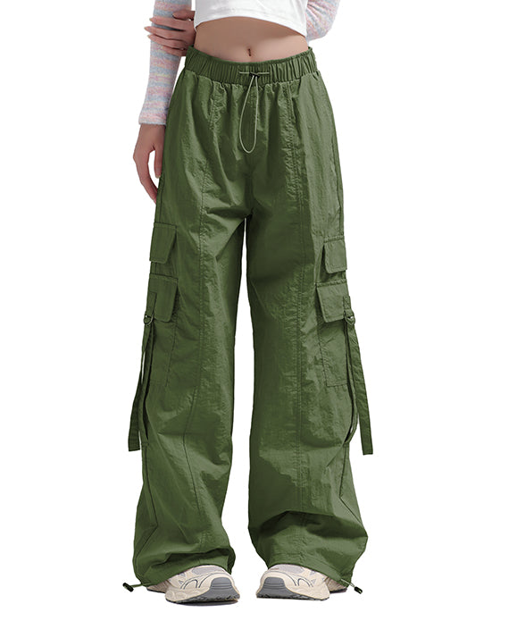 BAKYARDER Women Retro Quick-Dry Cargo Pants