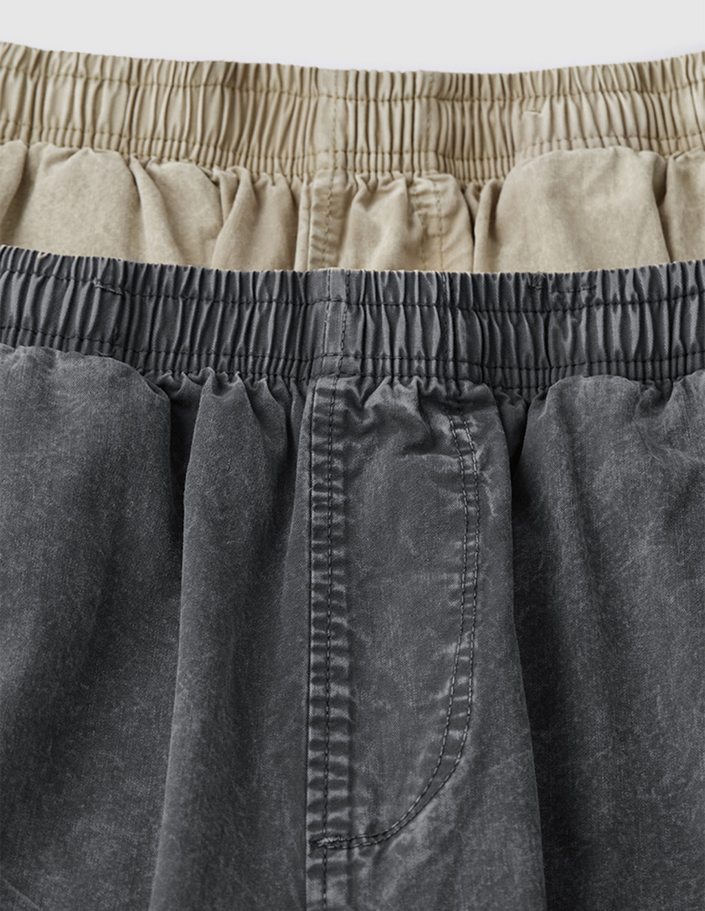 BAKYARDER Vintage Wash Pleated Cargo Jogger Pants