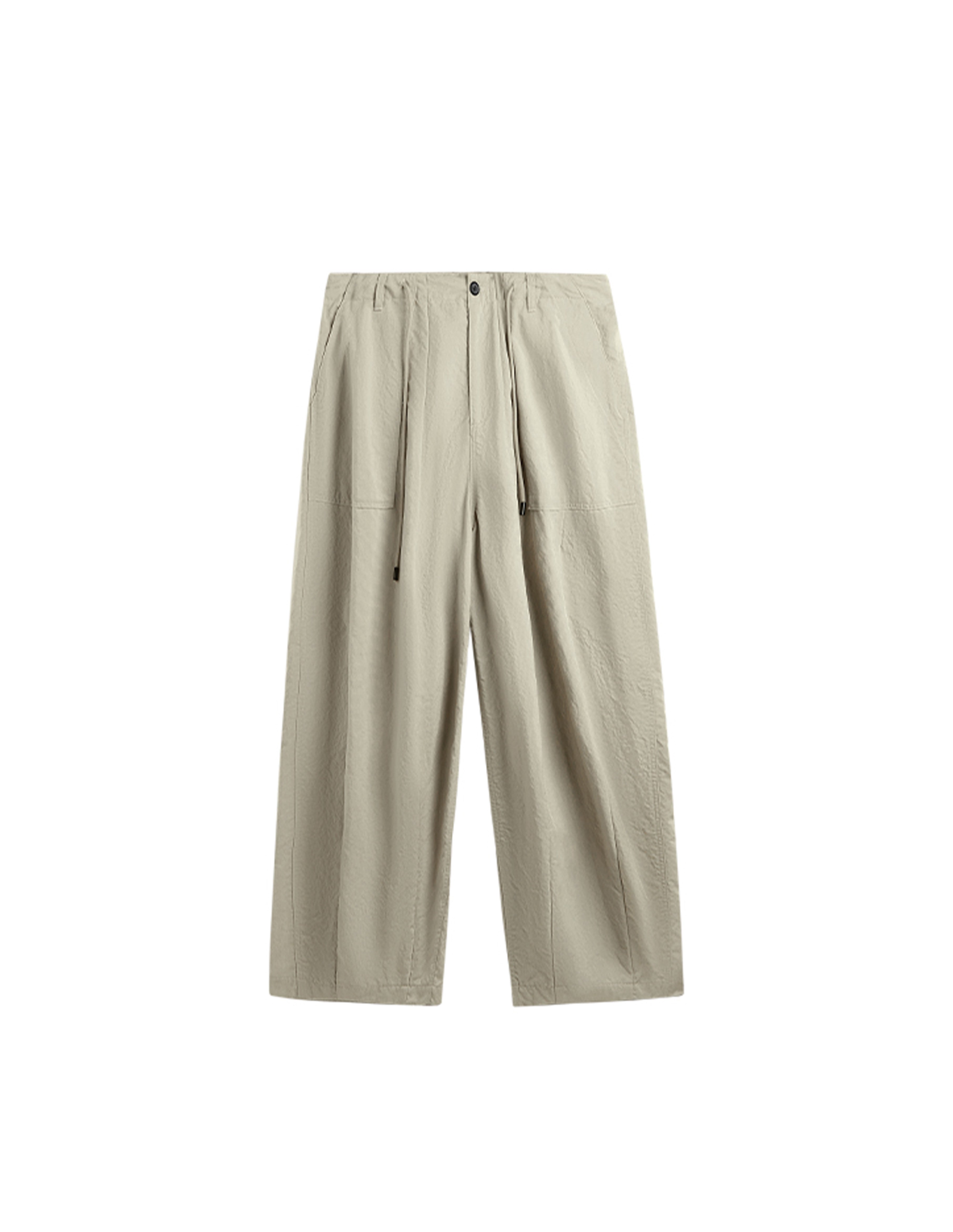 BAKYARDER Wrinkled Washed Wide-Leg Pants