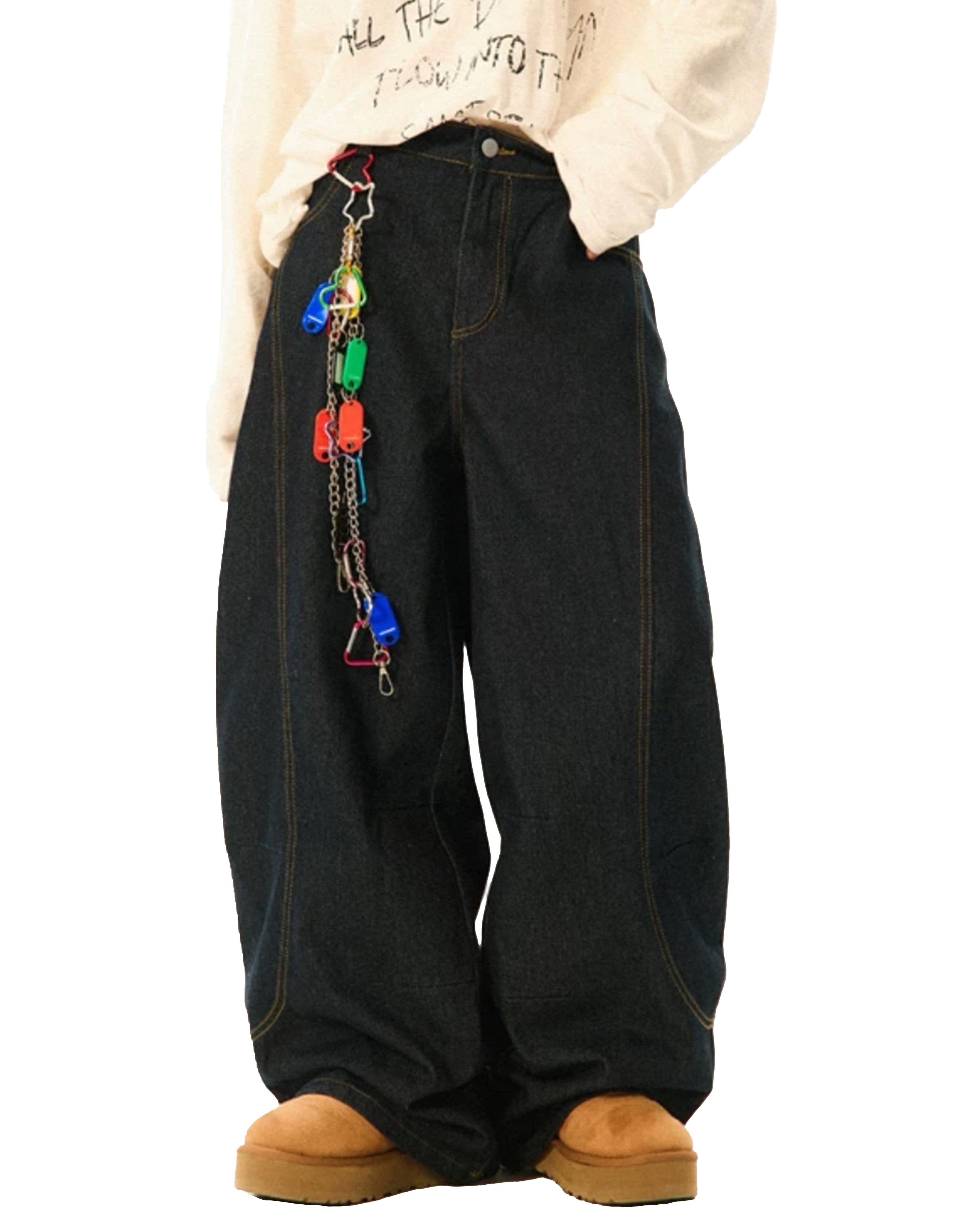 BAKYARDER Vintage Washed Barrel Jeans