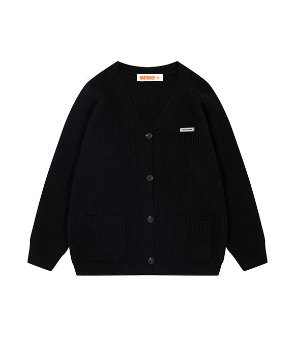 BAKYARDER Simple Striped Cardigan Sweater