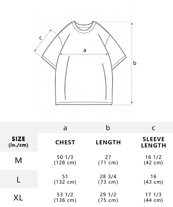 BAKYARDER Color Block Heavyweight Short Sleeve T-shirt-