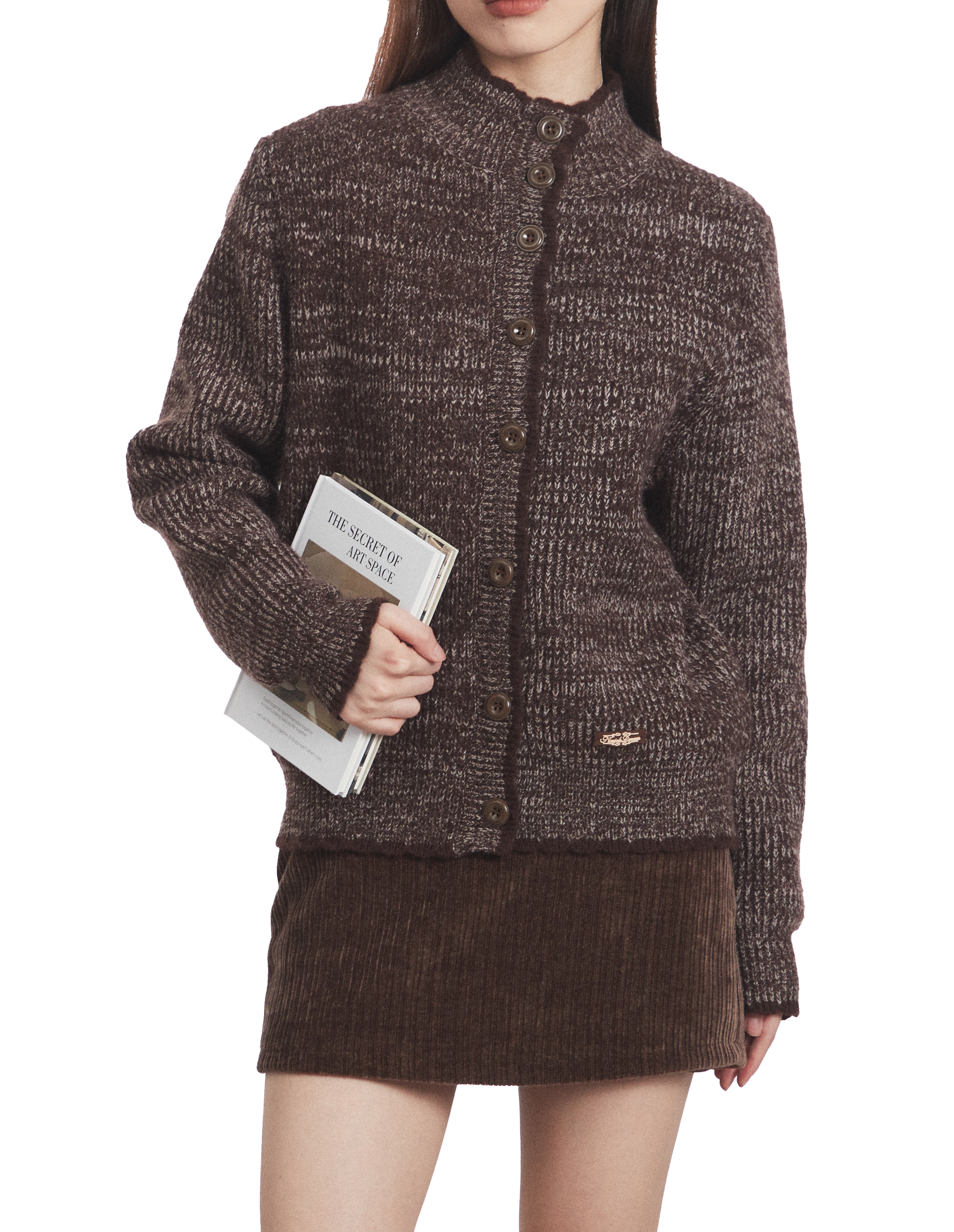 BAKYARDER Mixed Color Knit Cardigan Sweater