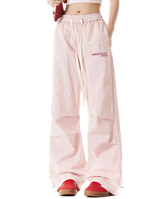 BAKYARDER Vintage Striped Casual Pants