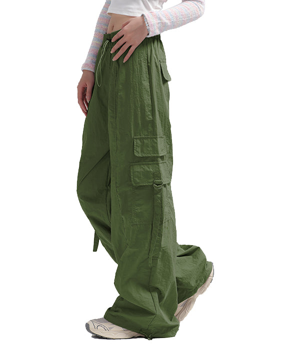 BAKYARDER Women Retro Quick-Dry Cargo Pants