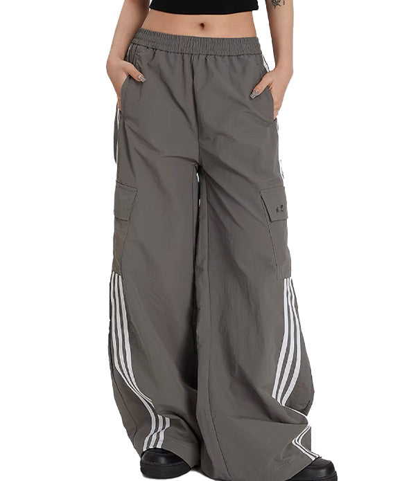 BAKYARDER Vintage Striped Casual Pants