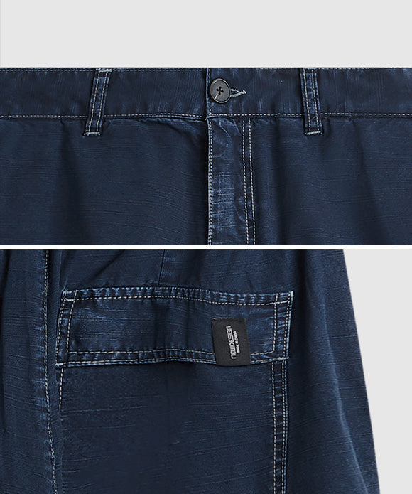 BAKYARDER Vintage Washed Bamboo-Style Pants