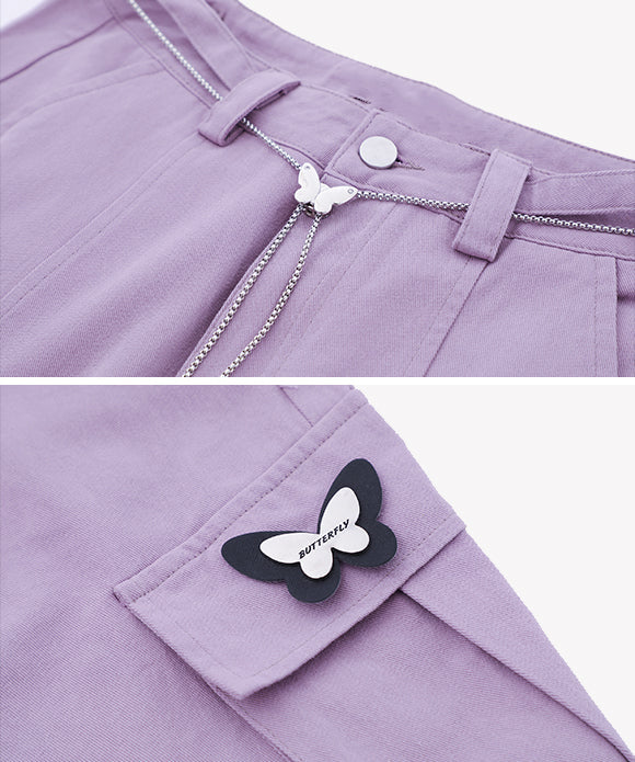 BAKYARDER Butterfly Belt Cargo Pants