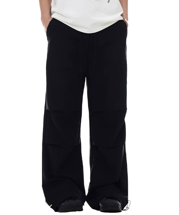 BAKYARDER Vintage Wide-Leg Pleated Cargo Pants