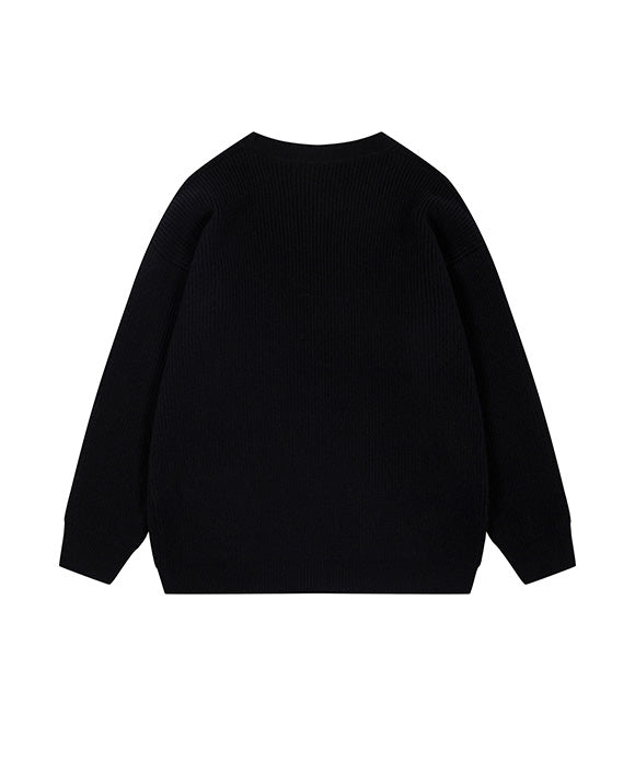 BAKYARDER Simple Striped Cardigan Sweater